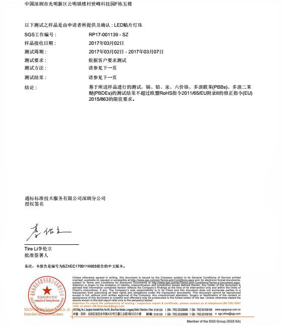 貼片檢測報告