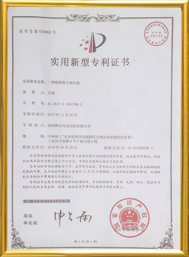 實用新型專利證書9